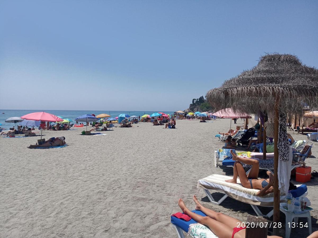 Nerja 1ª Linea De Playa De Burriana , Terraza Grande Al Mar Apartment Ngoại thất bức ảnh